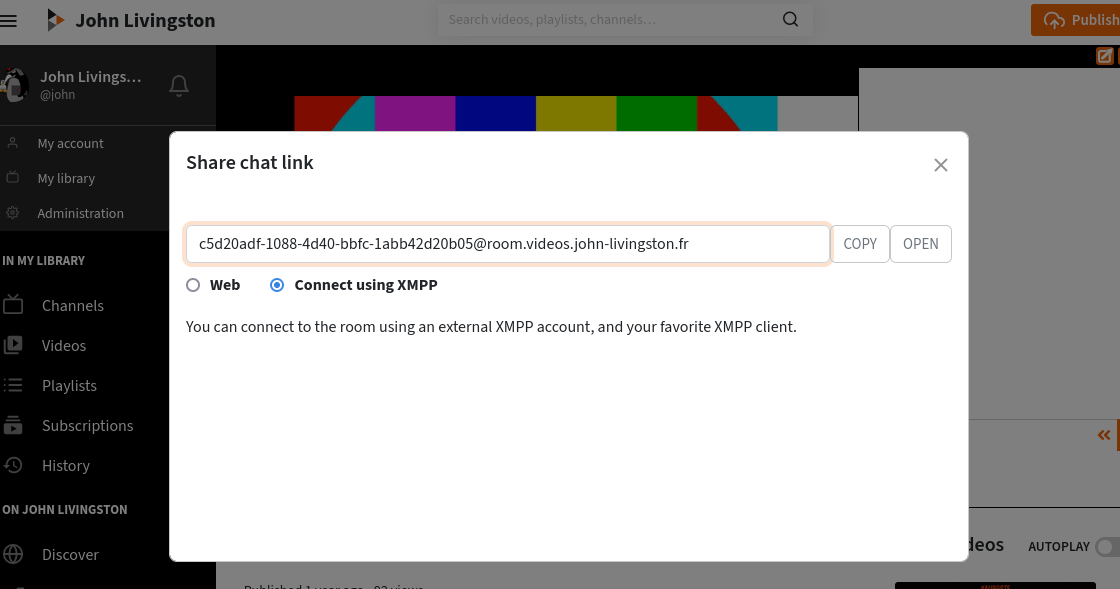 /matty/peertube-plugin-livechat/raw/commit/724e8fdce982ebf6dba51ae56cac6a0c87ae3f17/support/documentation/content/en/images/share_xmpp_dialog.png